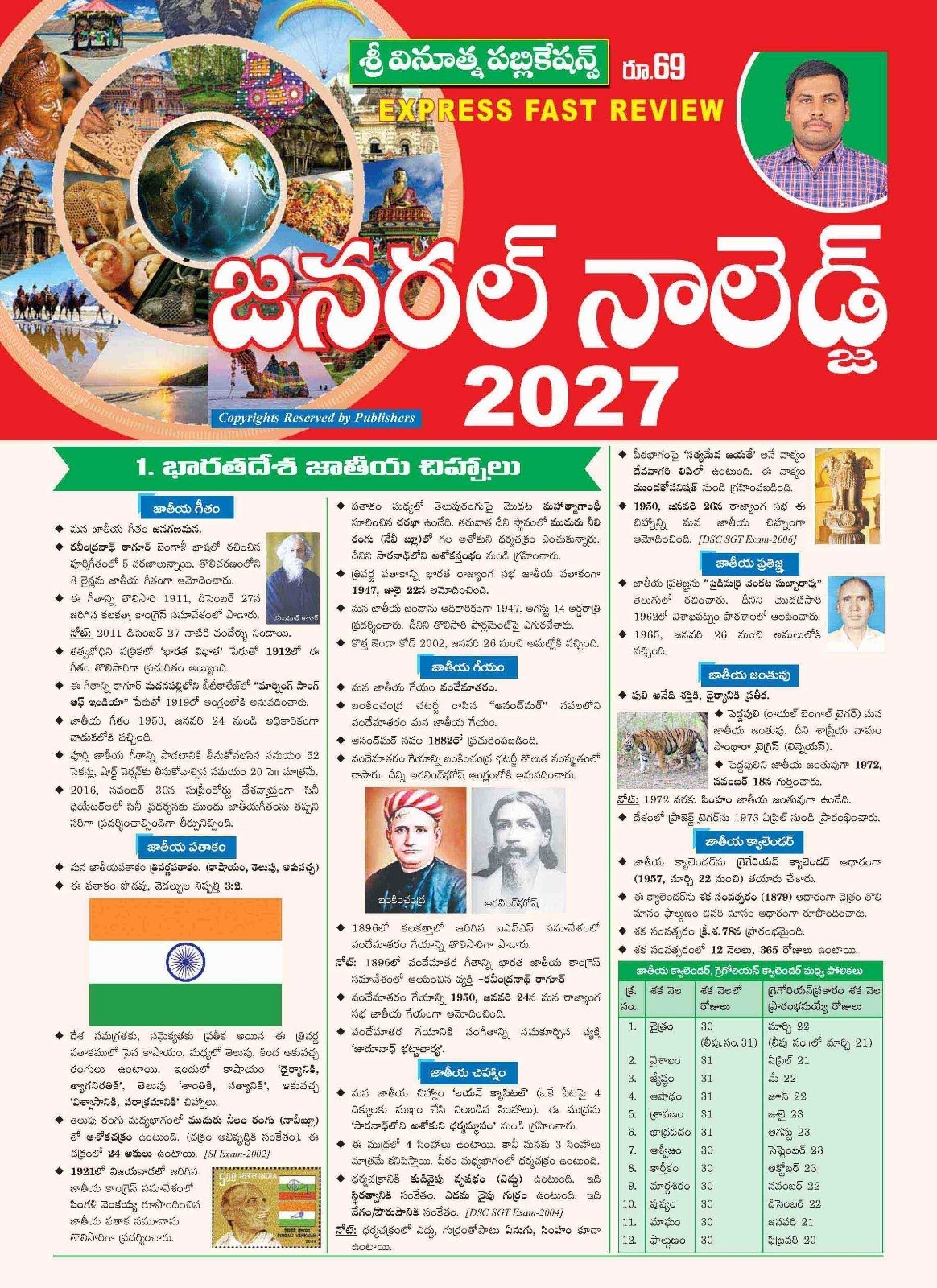 VINOOTH PUBLICATIONS GENERALKNOWLEDGE CHART (TABULOID)