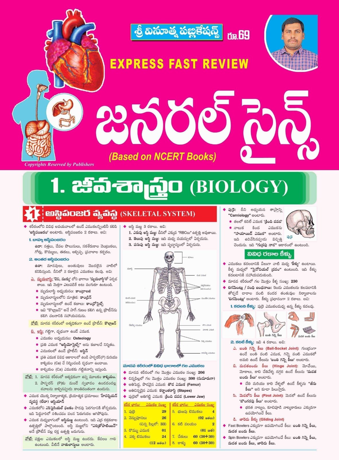 VINOOTHNA PUBLICATIONS GENERAL SCIENCE CHART (TABULOID)